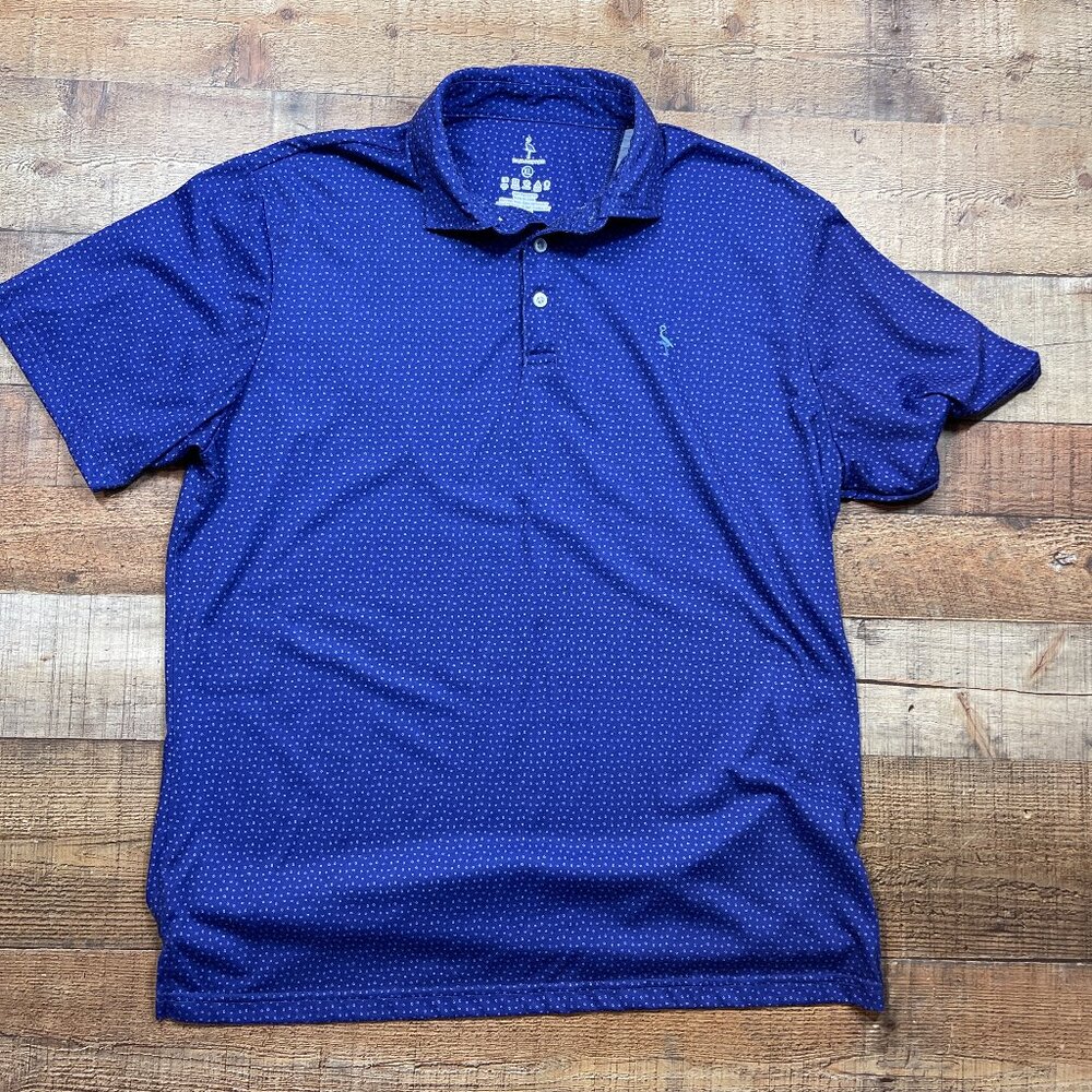 Taylor Bird Purple/Blue Polo Shirt size XL